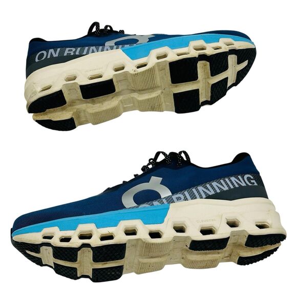On Cloud Monster Running Shoes Cushioned Mens Size 13 Tempest Horizon Blue EUC - Picture 8 of 10